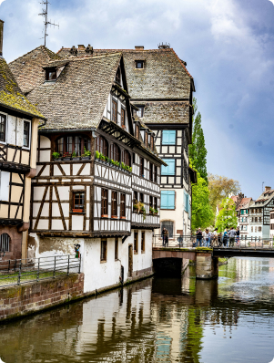 Photo des maisons alsaciennes